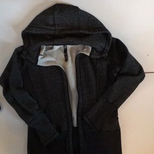 Charcoal Reflex Full zip hooded sweatshirt