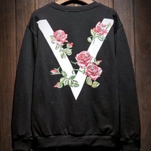 Floral V Crewneck
