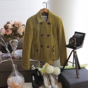 Chartreuse Short Peacoat