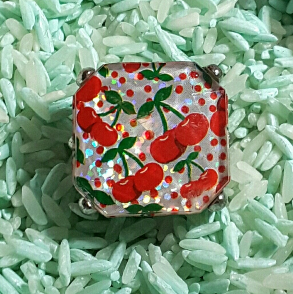 Cherry fun fashion ring
