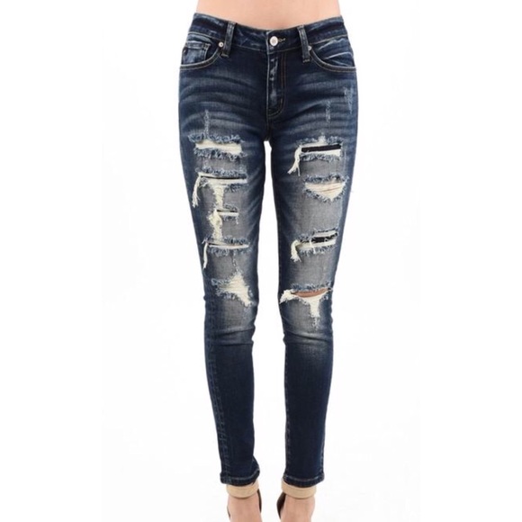 Kancan- Heavy Distressed Jeans last pair! - Picture 2 of 8