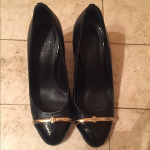Tory Burch black heels/pumps