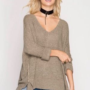 *NWT* Brown oversized mocha sweater