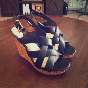 Jessica Simpson Black Wedges