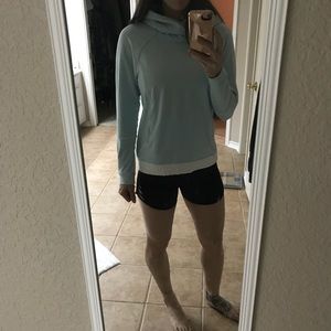 Lululemon Light blue hooded pull over
