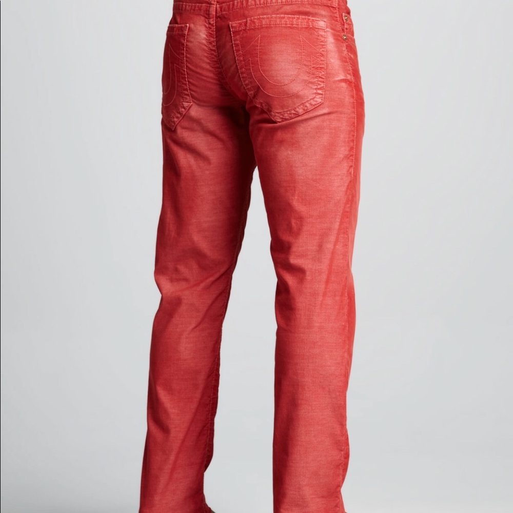 Men's size 37; Red True Religion Geno Corduroy