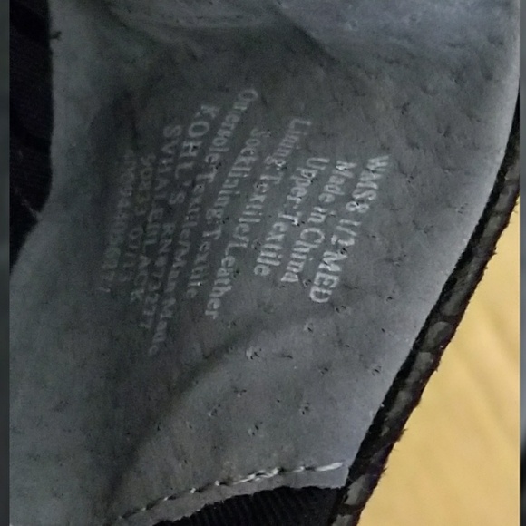 Simply Vera Vera Wang 8M Black Ballet Flats Snake - Picture 4 of 4