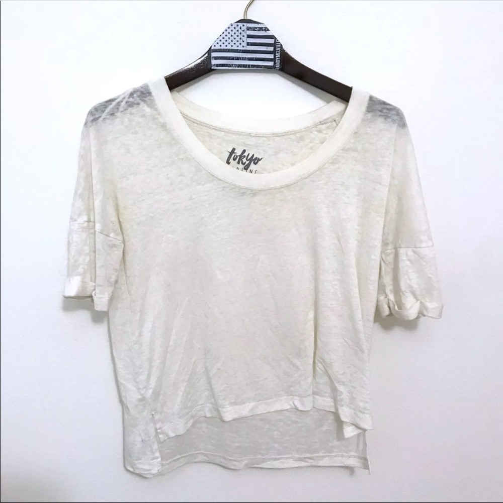 ✨Tokyo Darling Flowy White Top