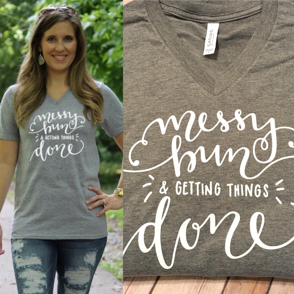 Messy Bun Graphic Tee