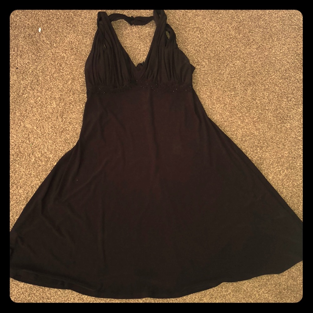 Scarlet nite fancy dress. Beads under bust