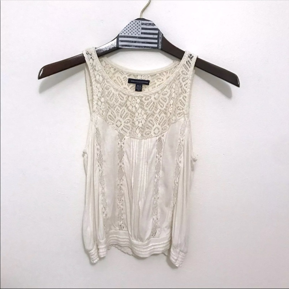 ✨Lace Ivory Tank