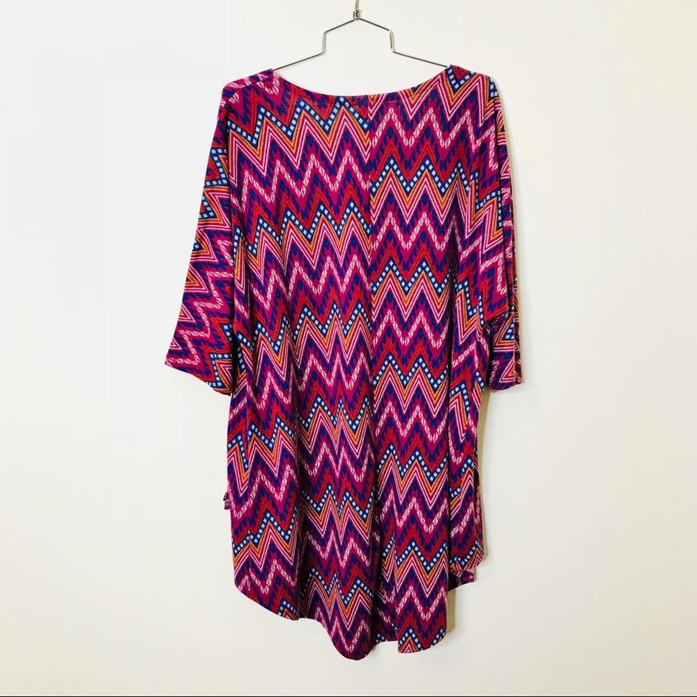 LuLaRoe Chevron Lindsay Kimono Cardigan
