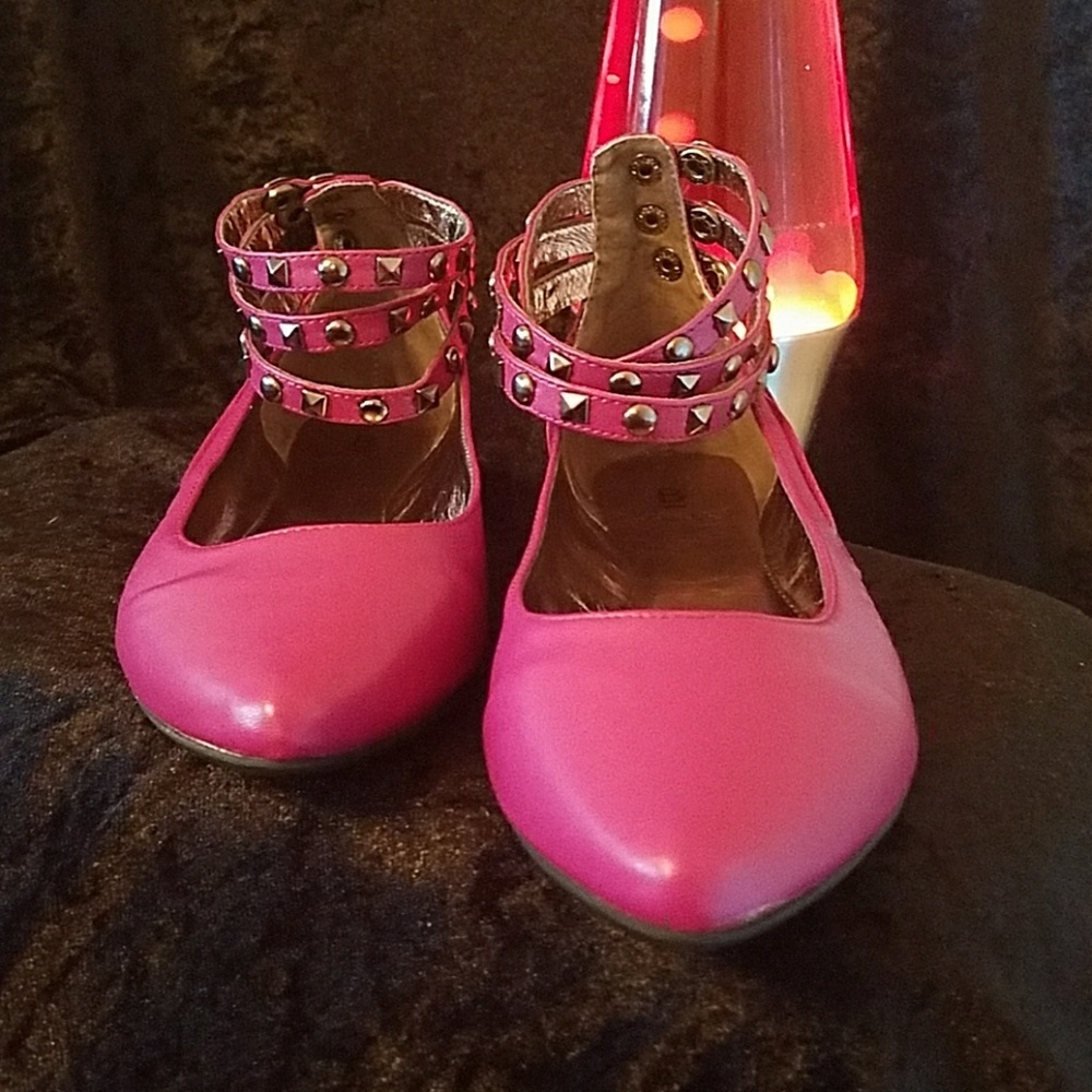 Bakers Lenox Studded Purple Flats