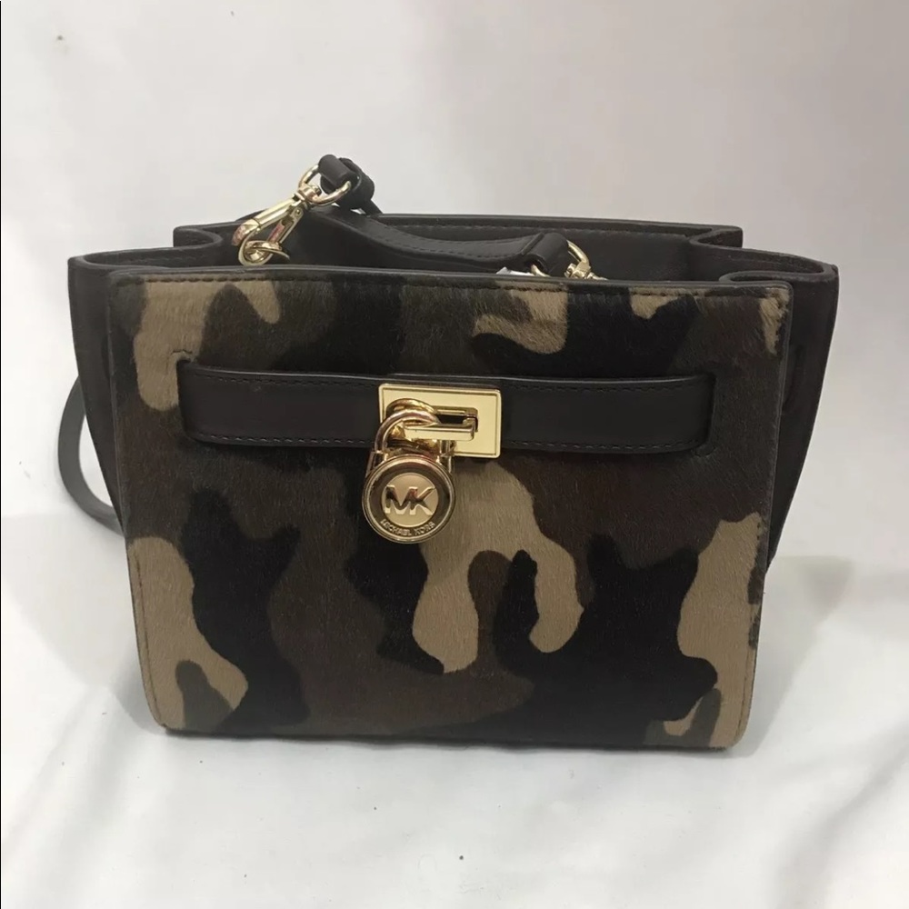Michael Kord BRAND NEW camo handbag w/crossbody