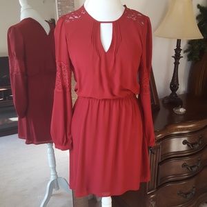 Express Long Sleeve Lace Dress