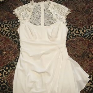 White Cache Cocktail Dress