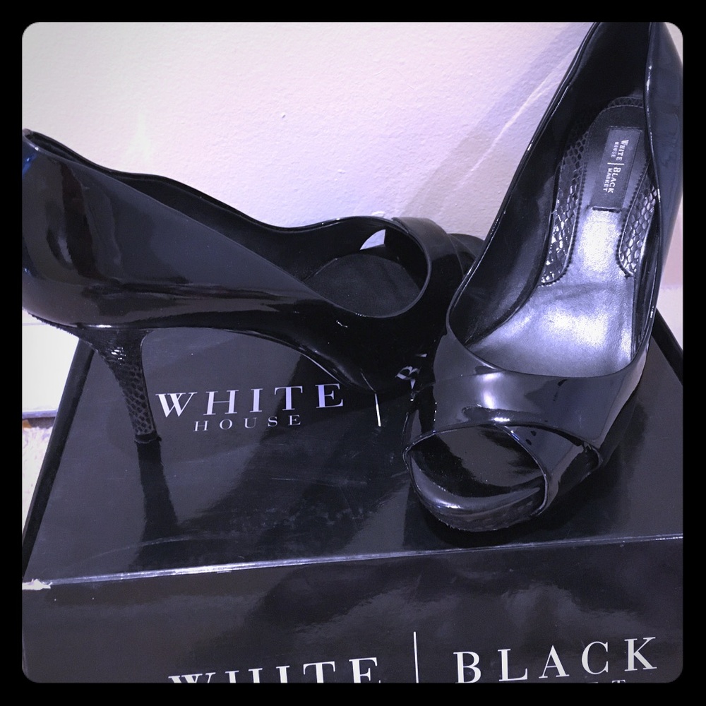 Black Patent Leather High Heels