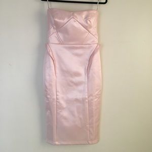 Strapless, structured dress