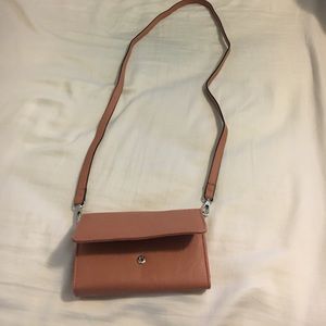 Mossimo blush crossbody wallet