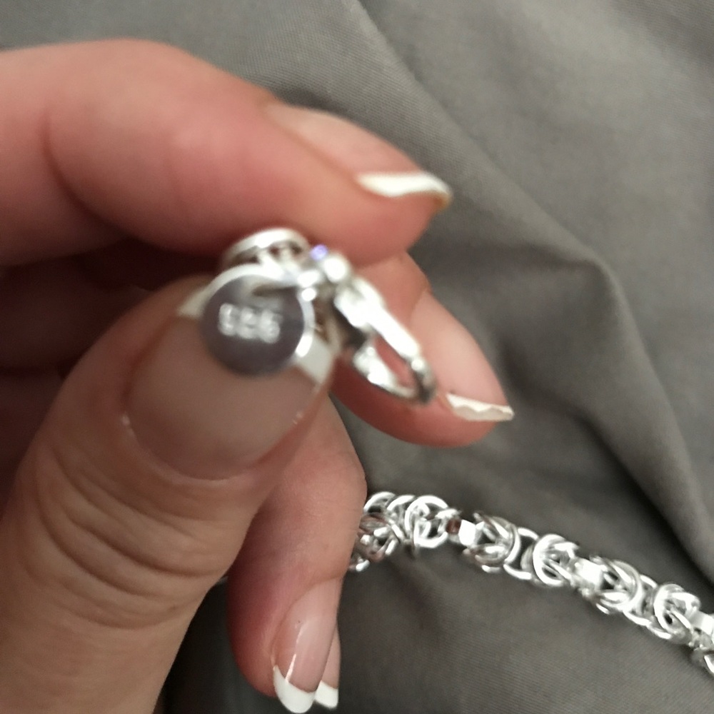 🔴✂️Silver Box Chain Bracelet 💕 - Picture 3 of 5