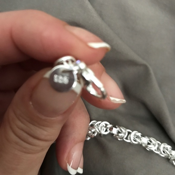 🔴✂️Silver Box Chain Bracelet 💕 - Picture 3 of 5