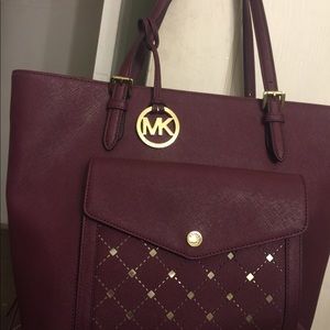 MK purse with matching wallet and pouch