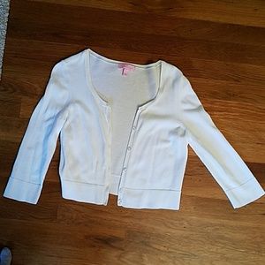 Lilly Pulitzer white cardigan