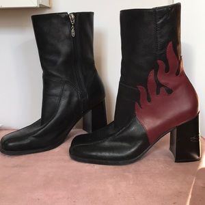 harley davidson flame boots