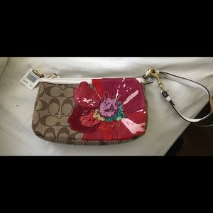 Coach limited edition Poppy flower purse