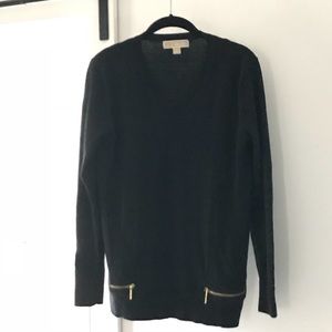 MICHAEL KORS Black Sweater Size S