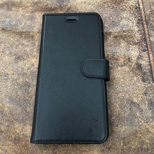 Shieldon Black leather iPhone 6s Plus Case