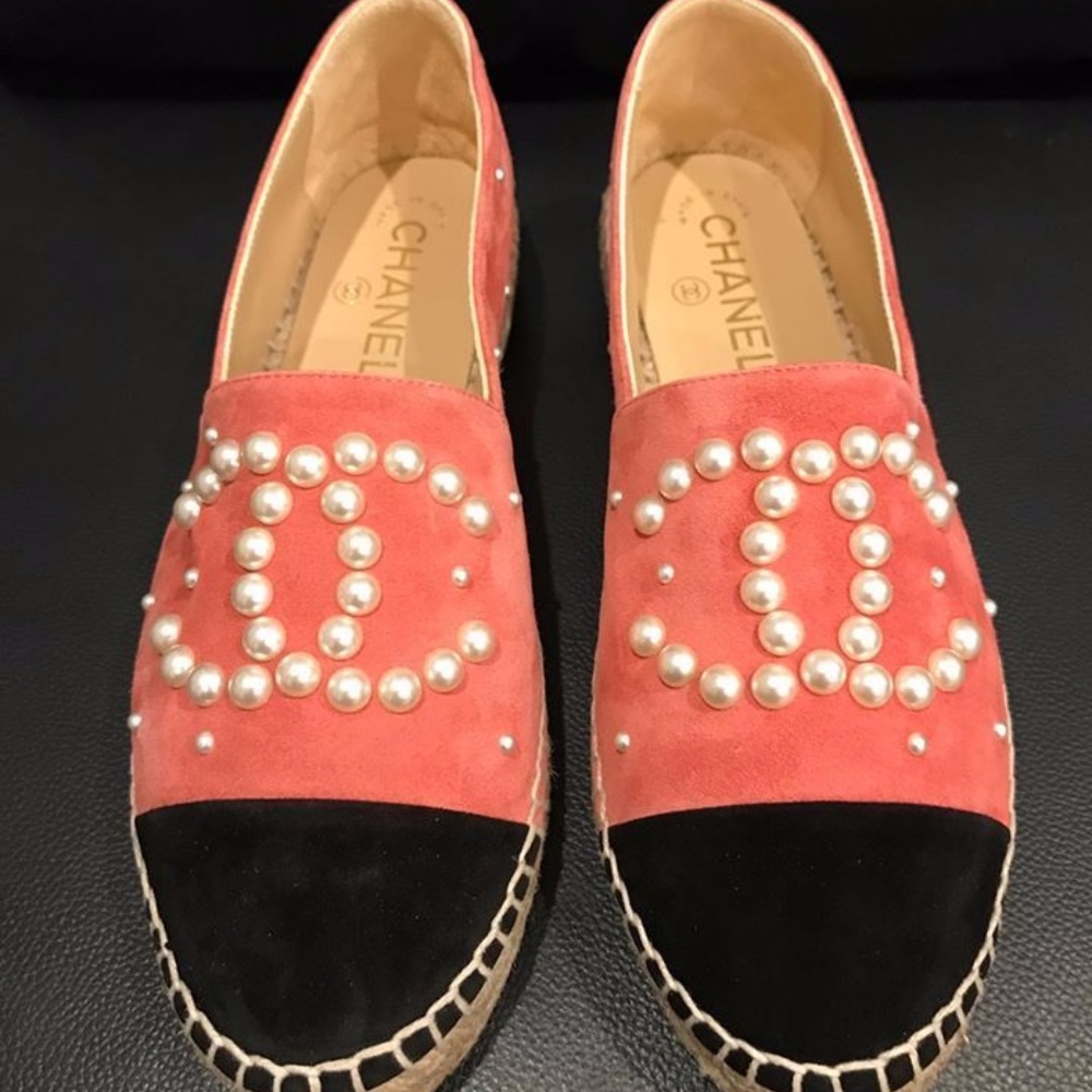 Chanel Pink Espadrilles