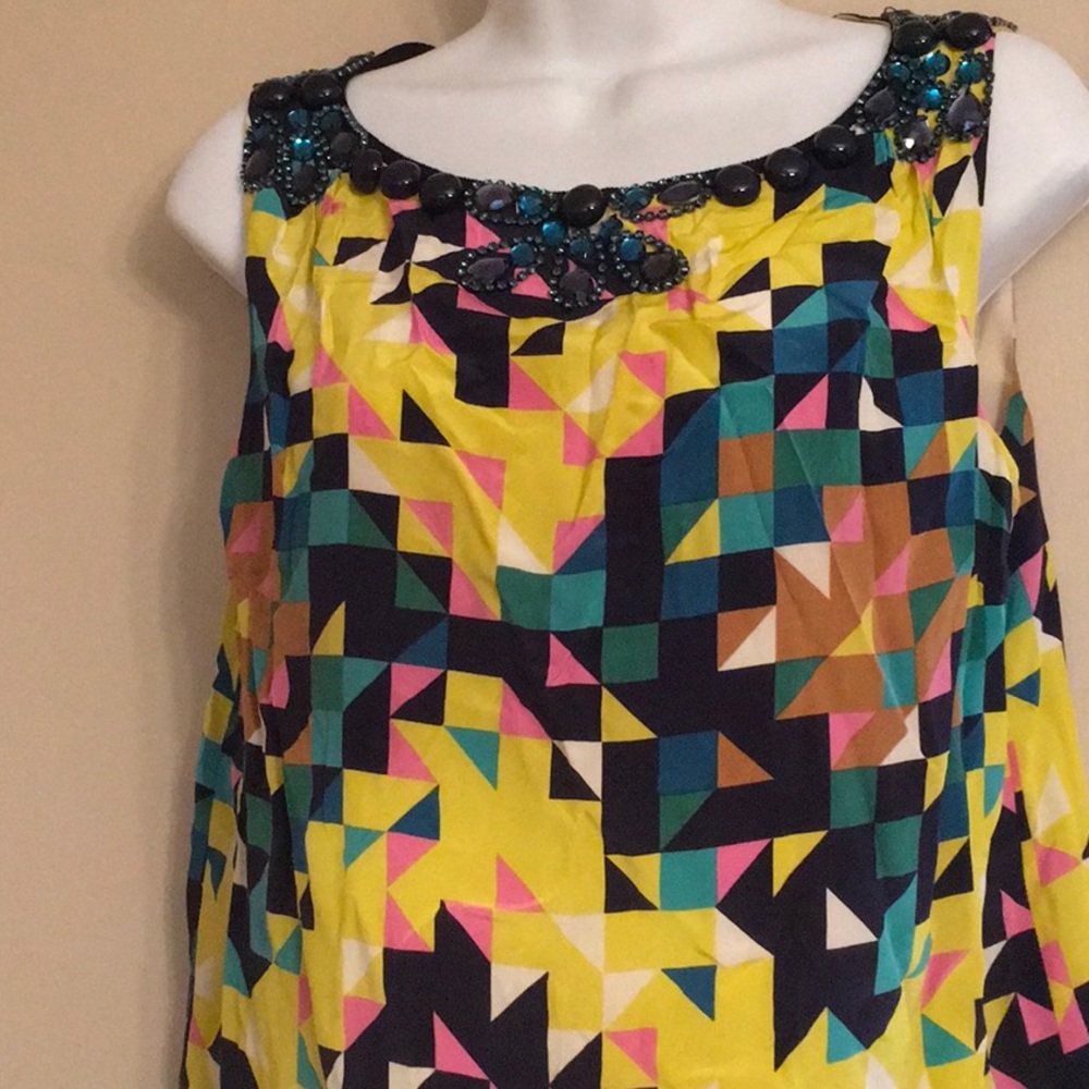 Tory Burch Jewelled Geometric Top