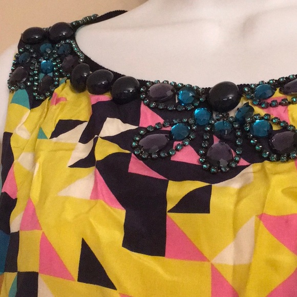 Tory Burch Jewelled Geometric Top - Picture 2 of 5