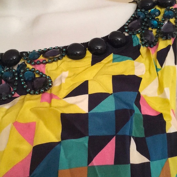 Tory Burch Jewelled Geometric Top - Picture 3 of 5