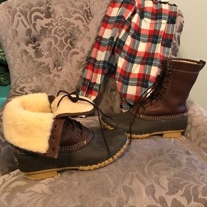 L.L. Bean Men's Boots, 10" Shearling Lined Boots