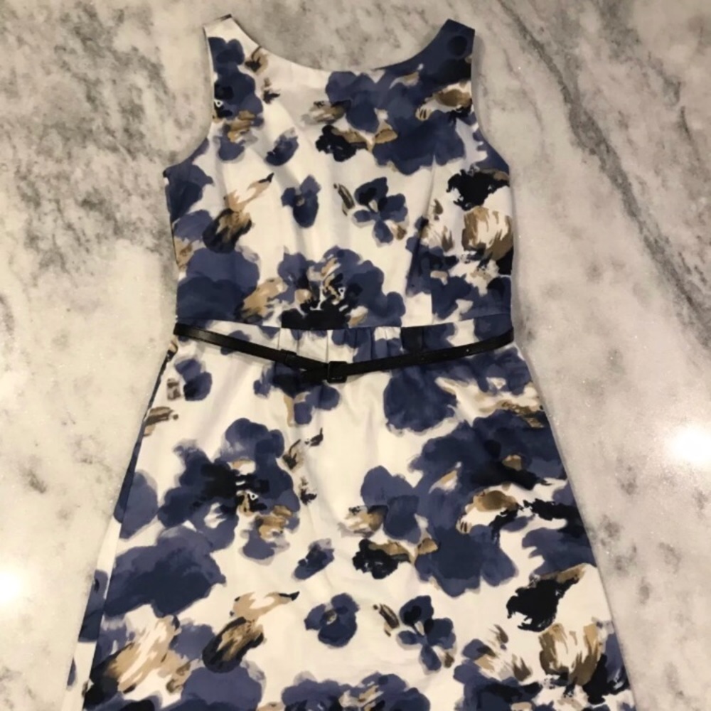 Watercolor Floral Sheath Dress NWOT