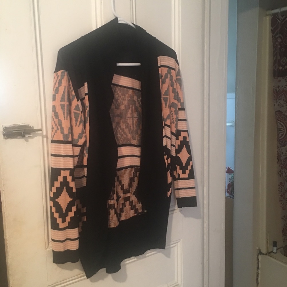 Cute Pink tribal oversized cardigan sweater!!!