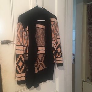 Cute Pink tribal oversized cardigan sweater!!!