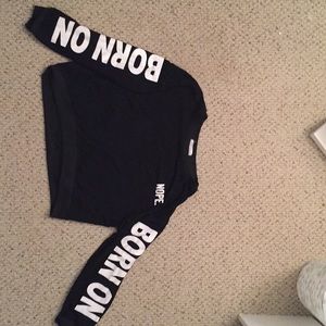 I am selling a long sleeve crop top!