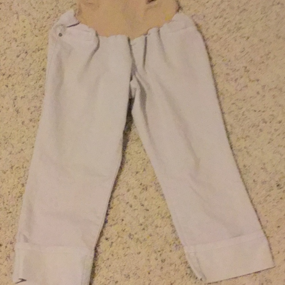 Maternity tan Capri