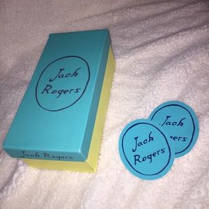 Jack Rogers shoe box & stickers