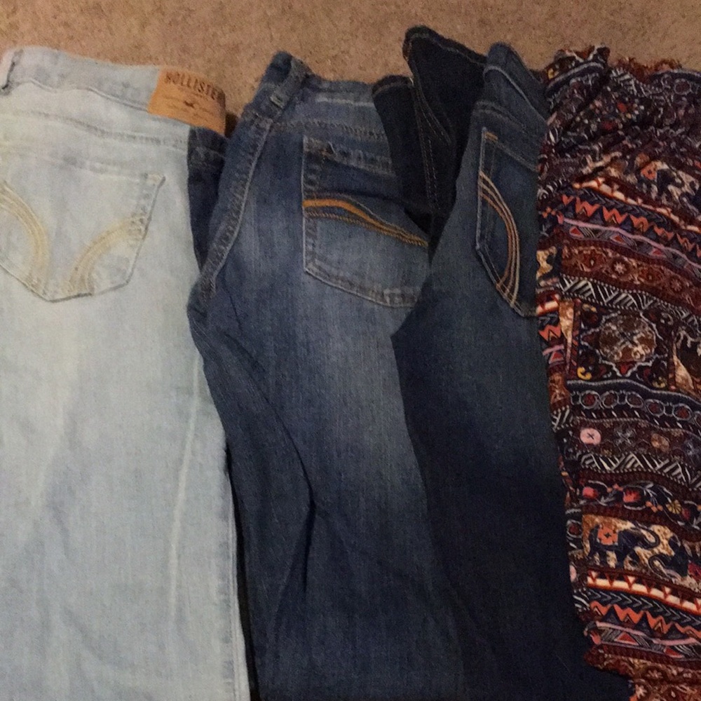 Hollister jeans, jeggings, tops