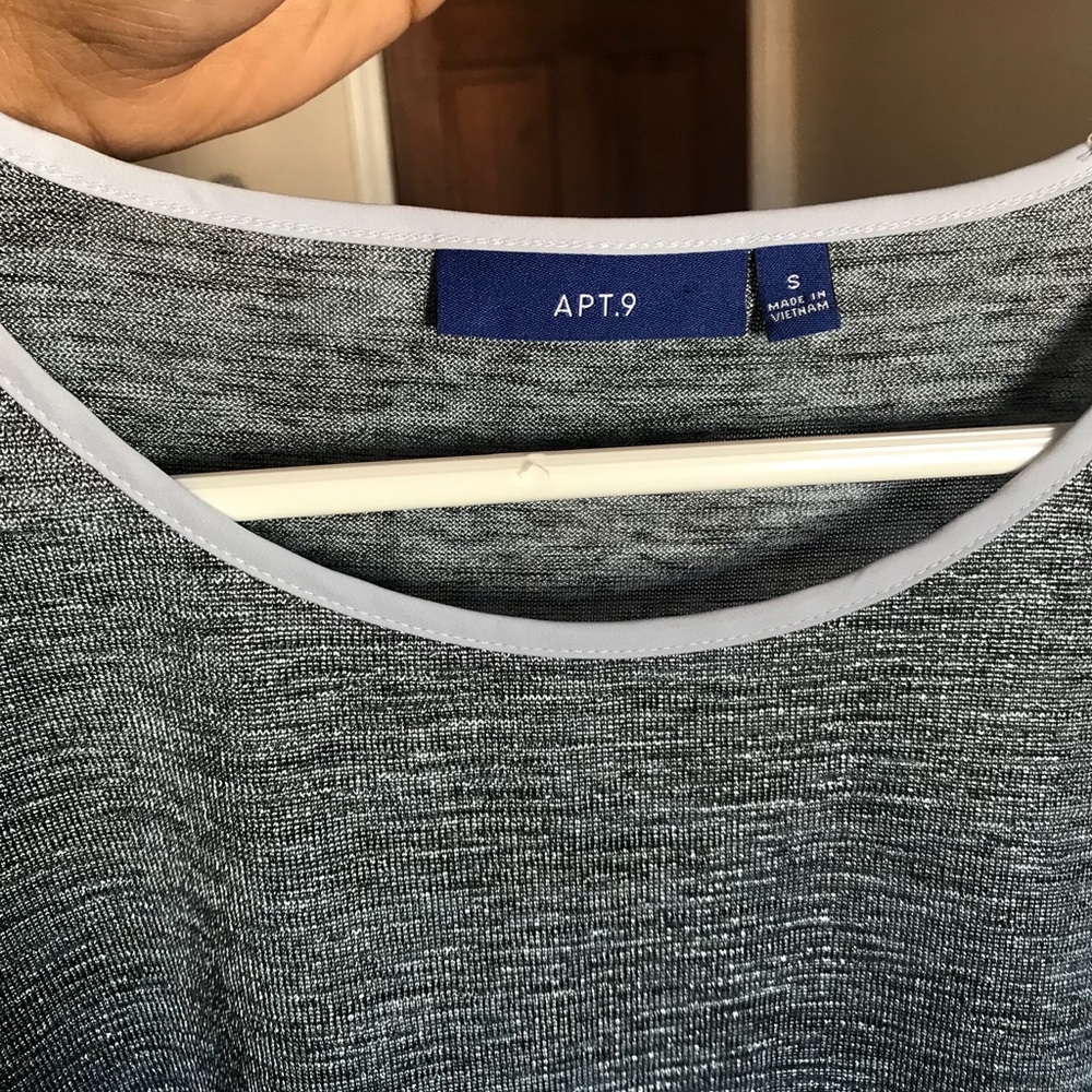 Apt.9 Sparkly silver shirt