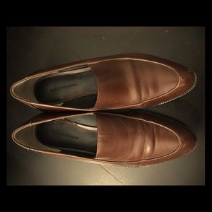Alexander Wang Brown Leather Loafers shoes Size 37