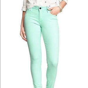 Mint green Old Navy distressed Rockstar Jeans