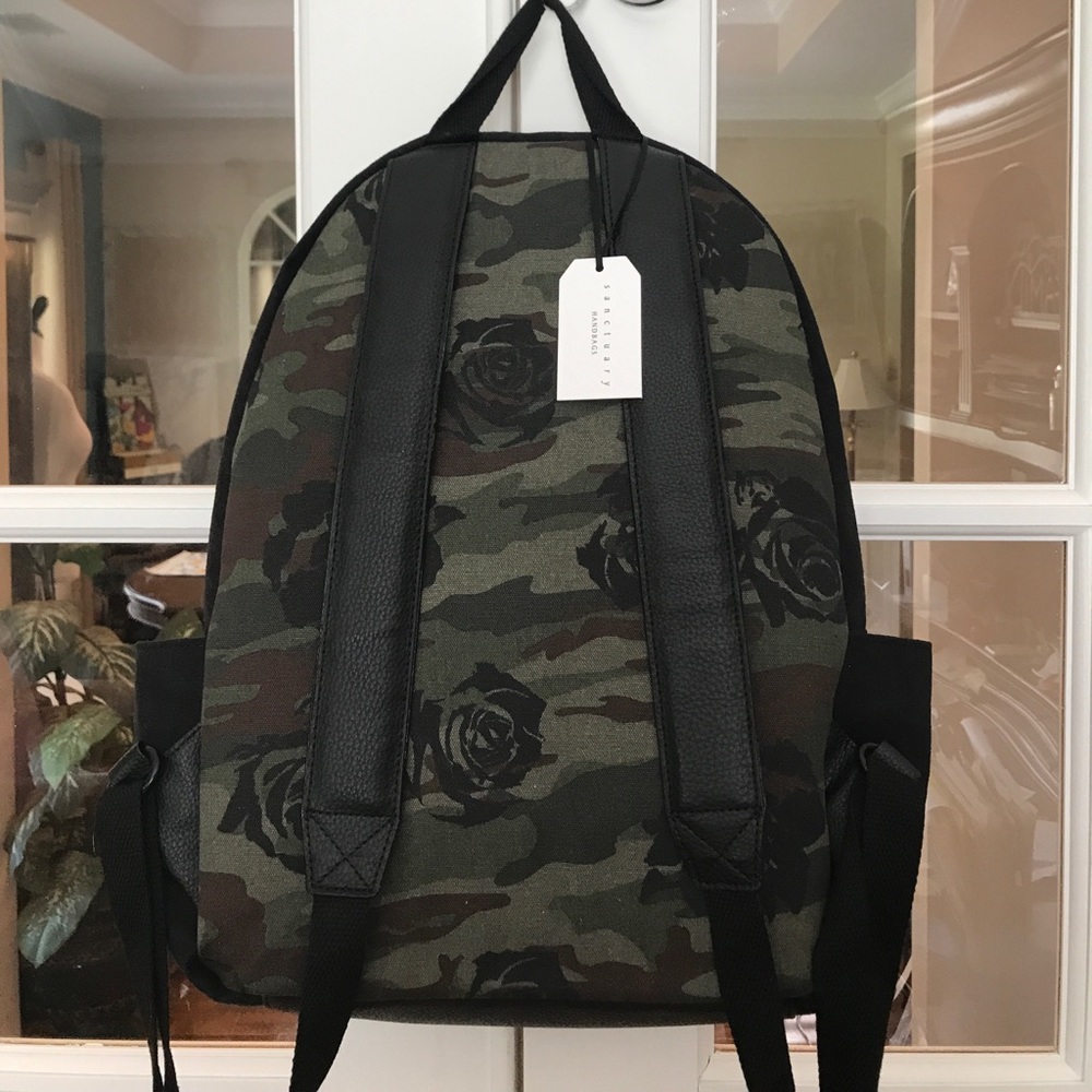 Sanctuary Camo Canvas Bkpk w Xtra Bag - Picture 5 of 8