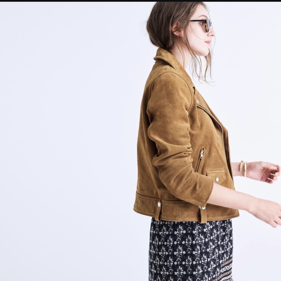 MADEWELL SUEDE MOTO JACKET *NWT* - Picture 2 of 8