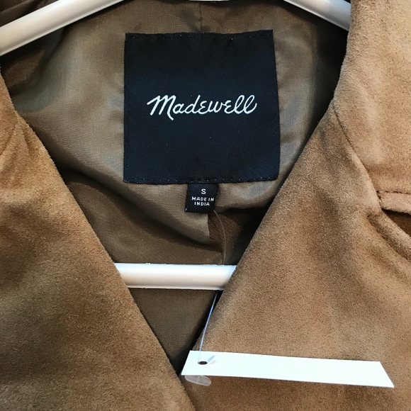 MADEWELL SUEDE MOTO JACKET *NWT* - Picture 7 of 8
