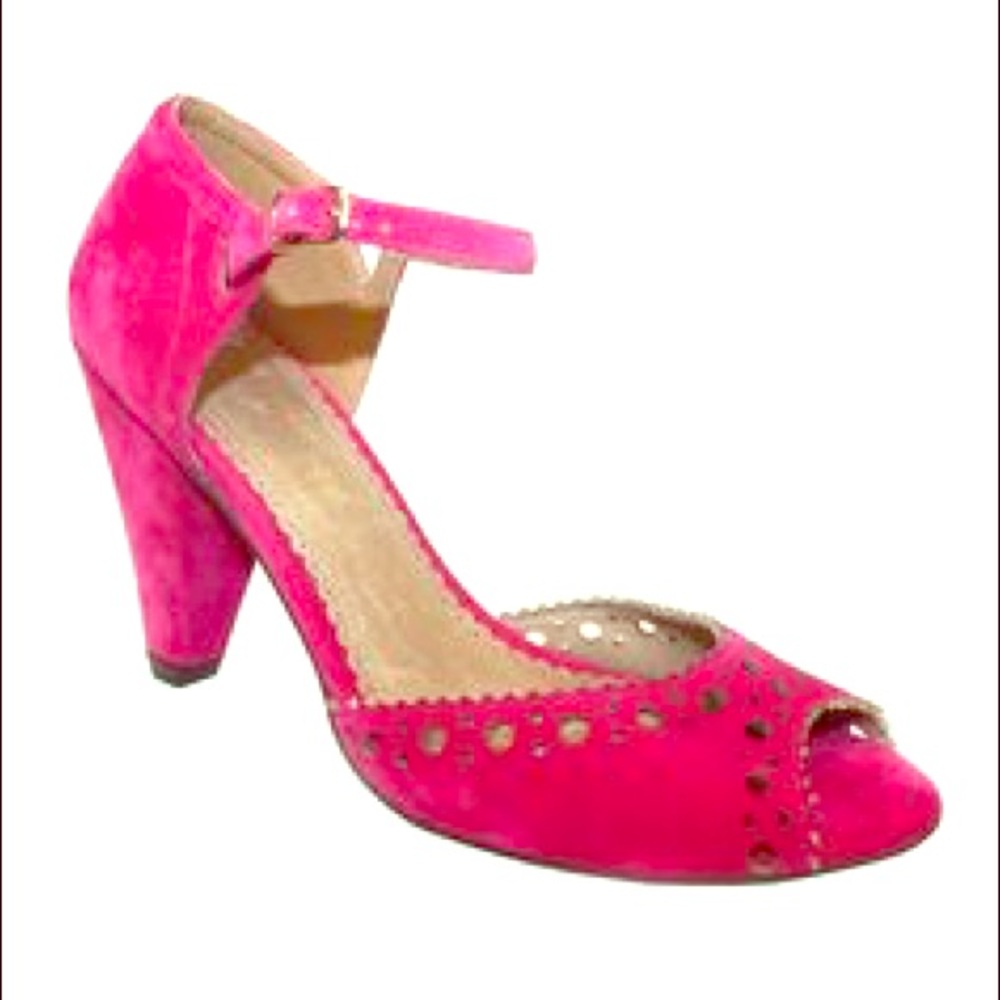 Restricted Pink Peep Toe Heels Sz 7